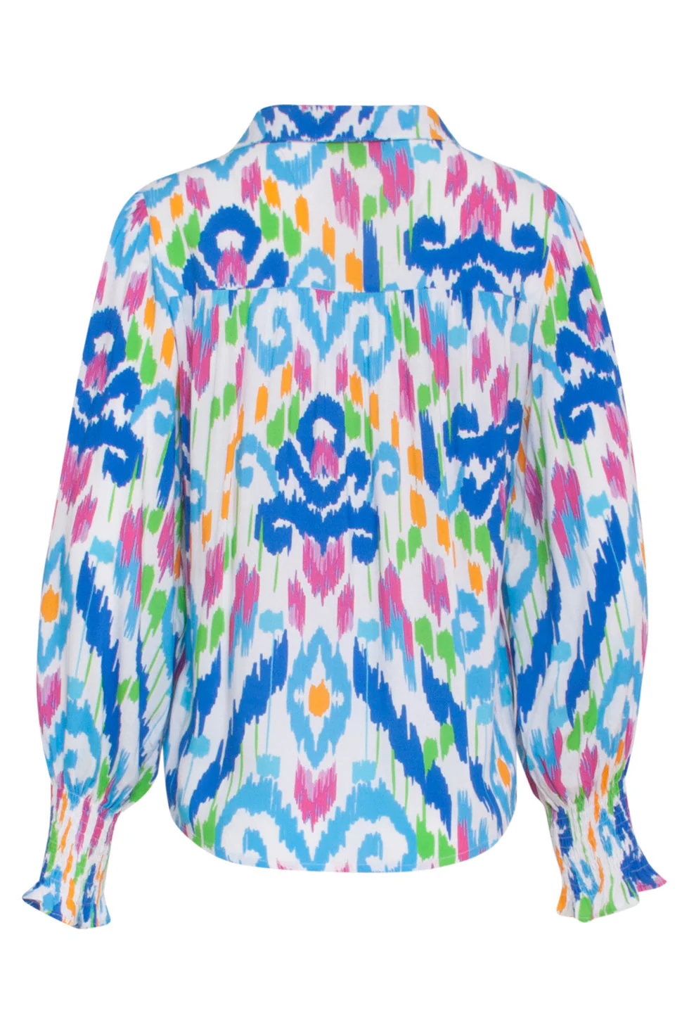 24050 Tribal Print Blouse | White - Muticolour - Image 7