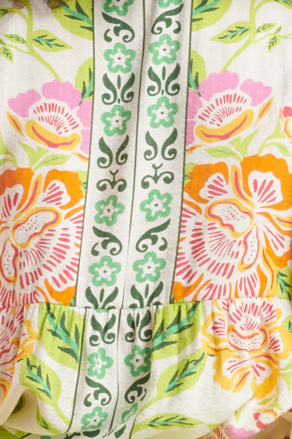 24063 Zomer Top Met Levendige Bloemenpatroon | White - Muticolour - Image 9