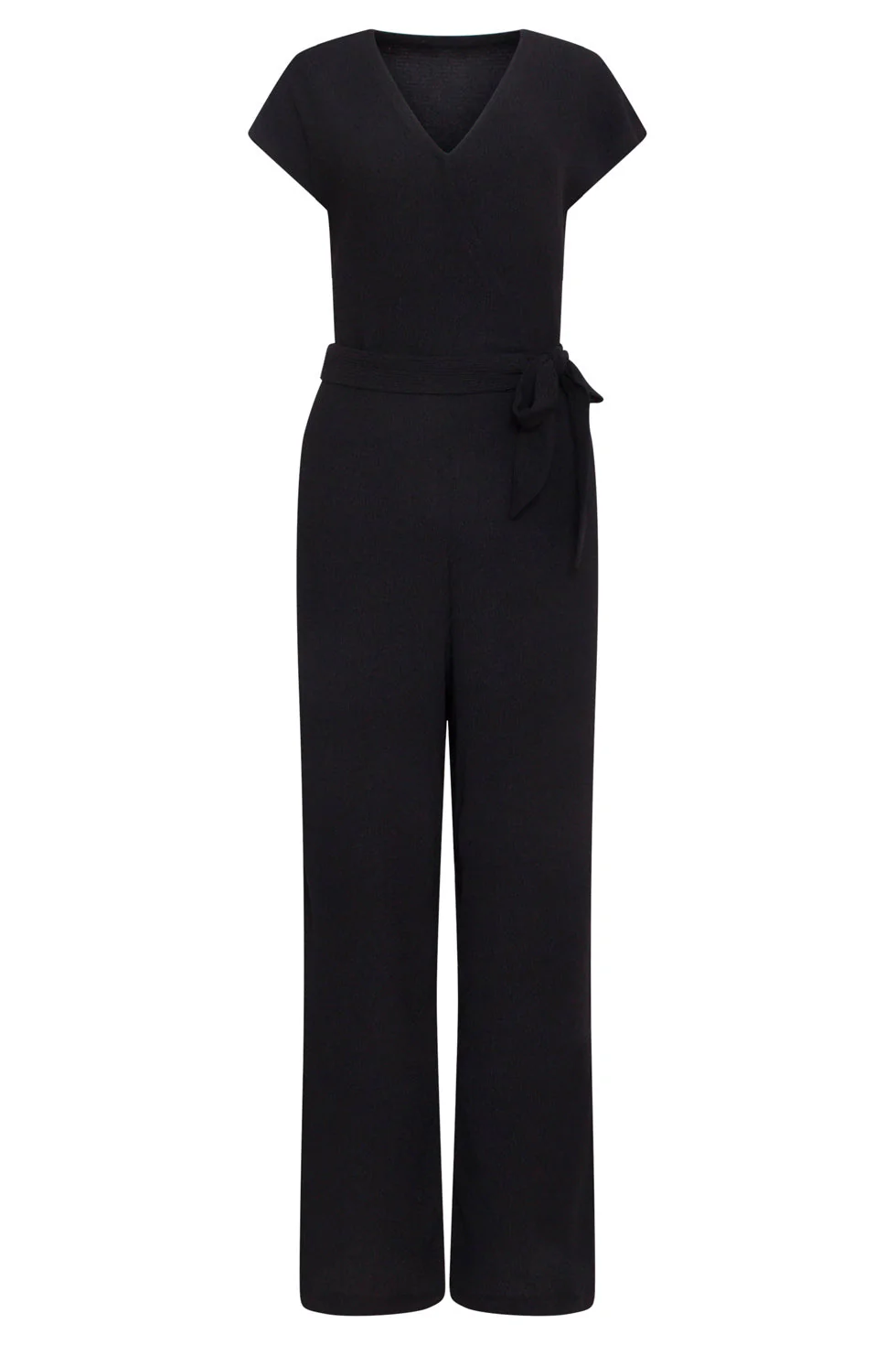 24083 Lange Aansluitende Jumpsuit | Black - Image 2
