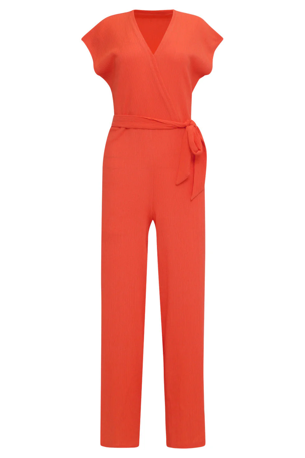 24083 Lange Aansluitende Jumpsuit | Coral - Image 2