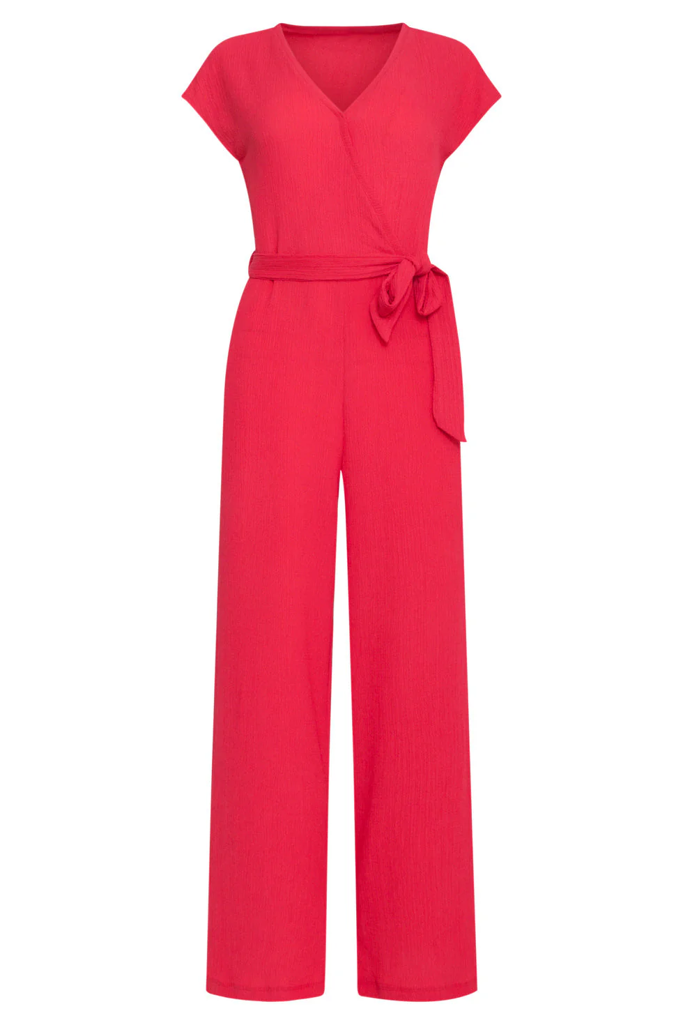 24083 Lange Aansluitende Jumpsuit | Red - Image 2