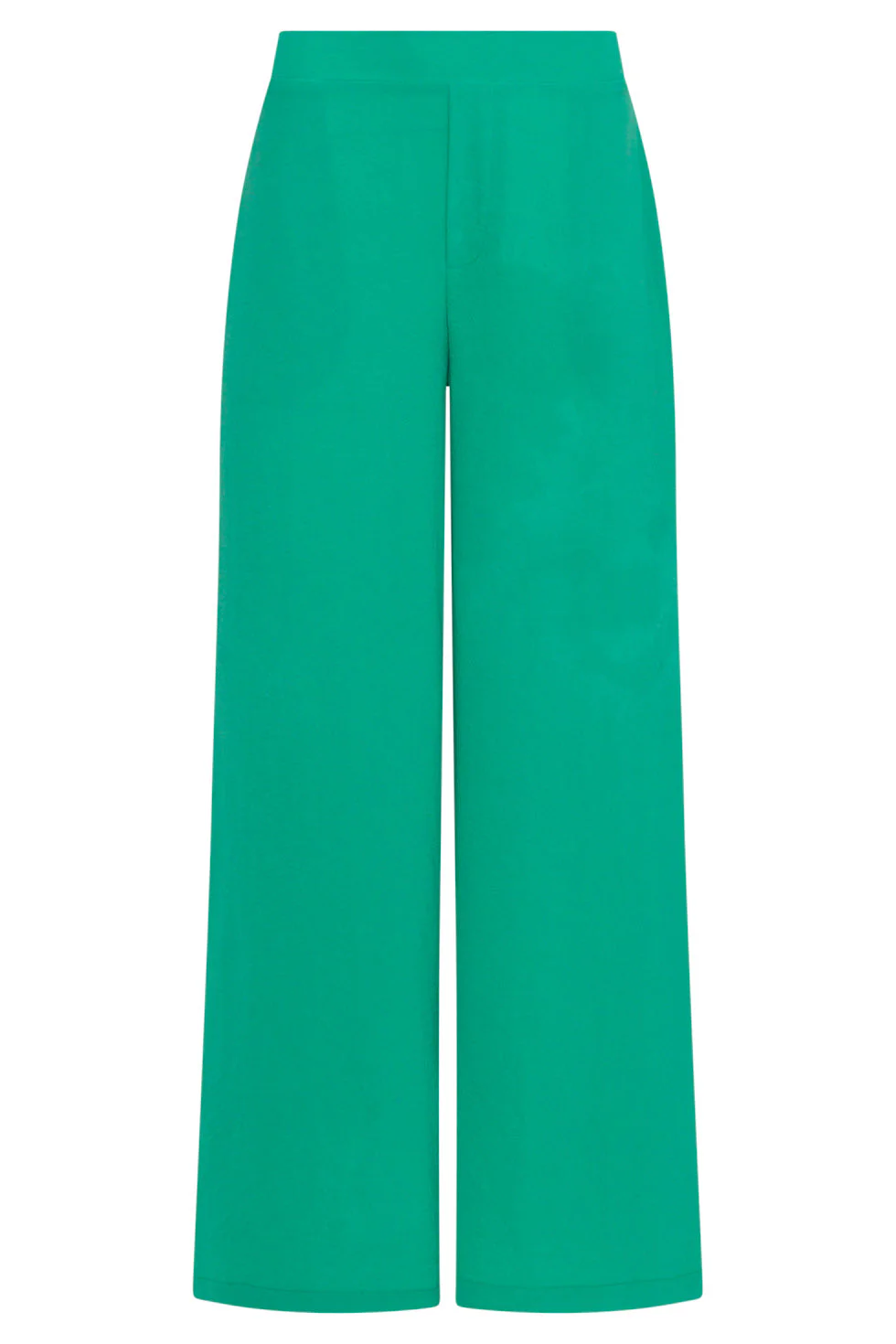 24088 Losvallende Wijde Broek Met Elastische Achterkantkoud | Green - Image 2