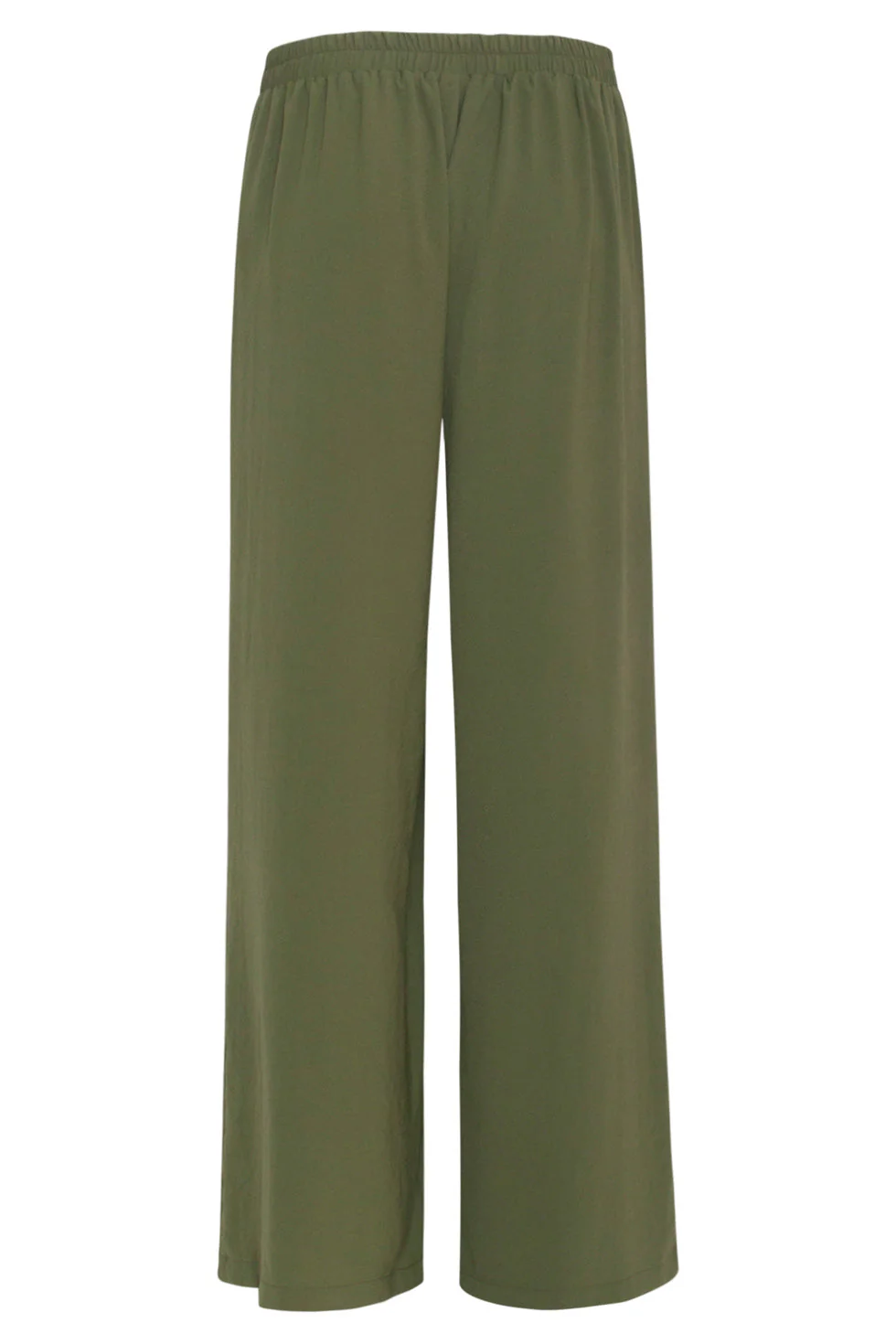 24088 Losvallende Wijde Broek Met Elastische Achterkantwarm Mos | Army - Image 7