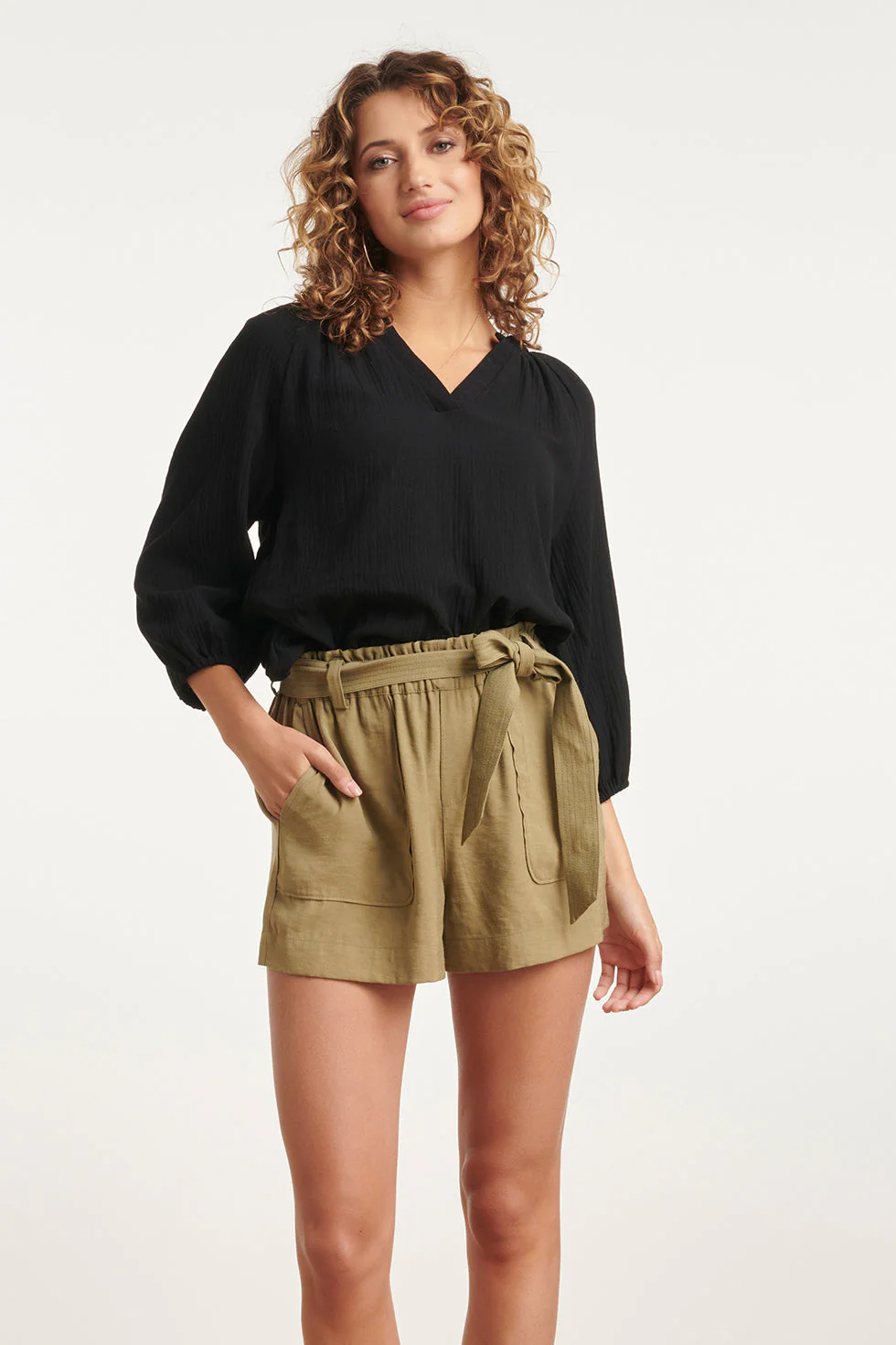 24092 Luchtige Top Tetra | Black
