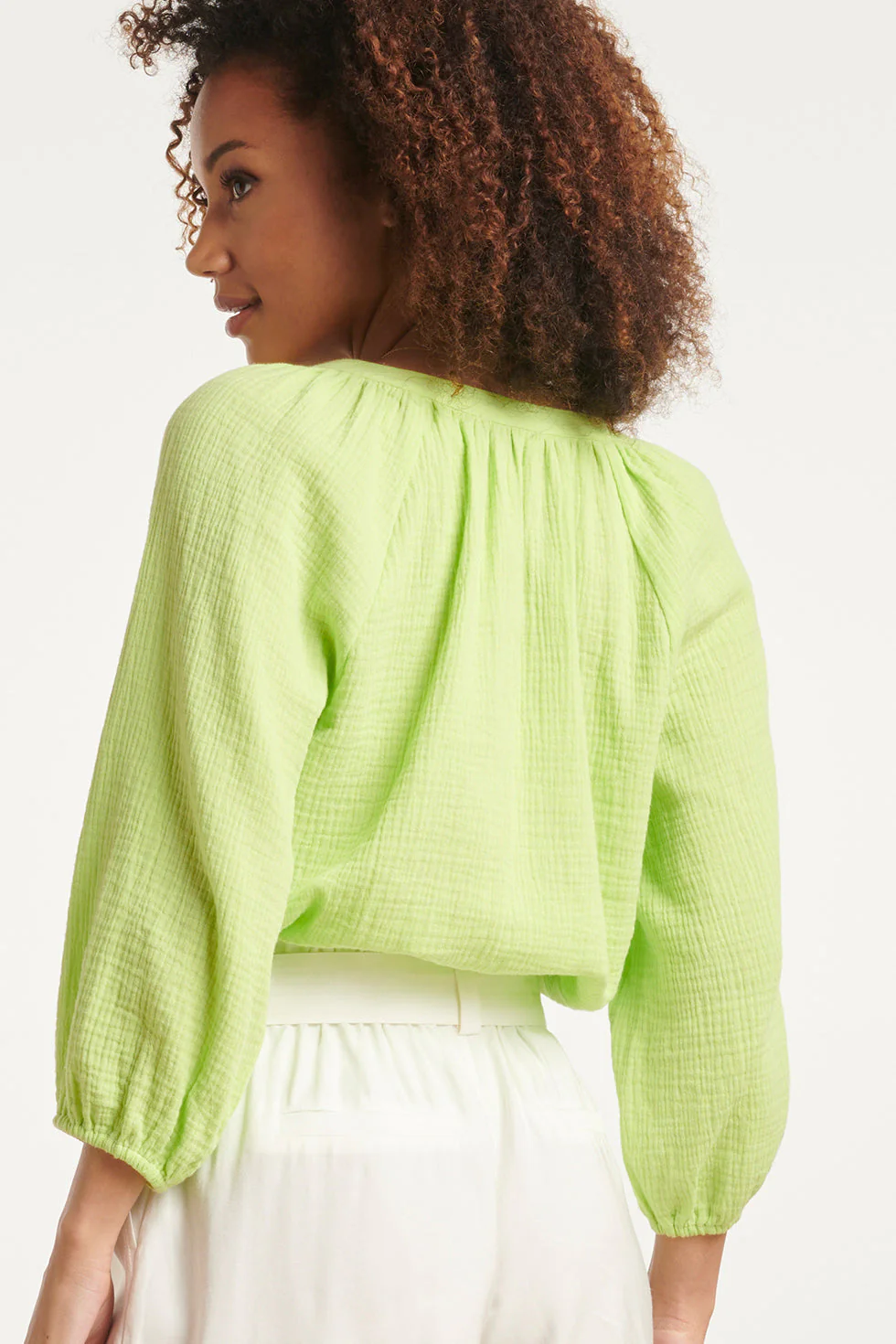 24092 Luchtige Toplime Tetra | Lime - Image 5