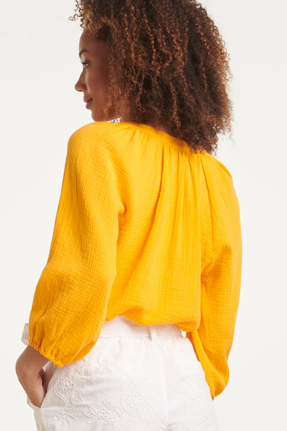24092 Luchtige Topwarm Zonnig Tetra | Yellow - Image 5