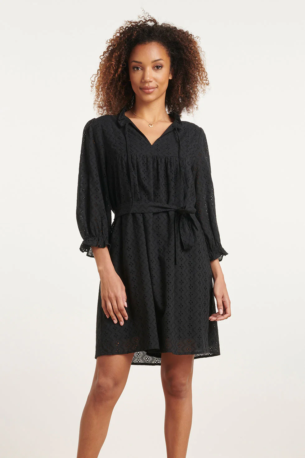 24097 Brie Anglaise Kort Jurkje | Black