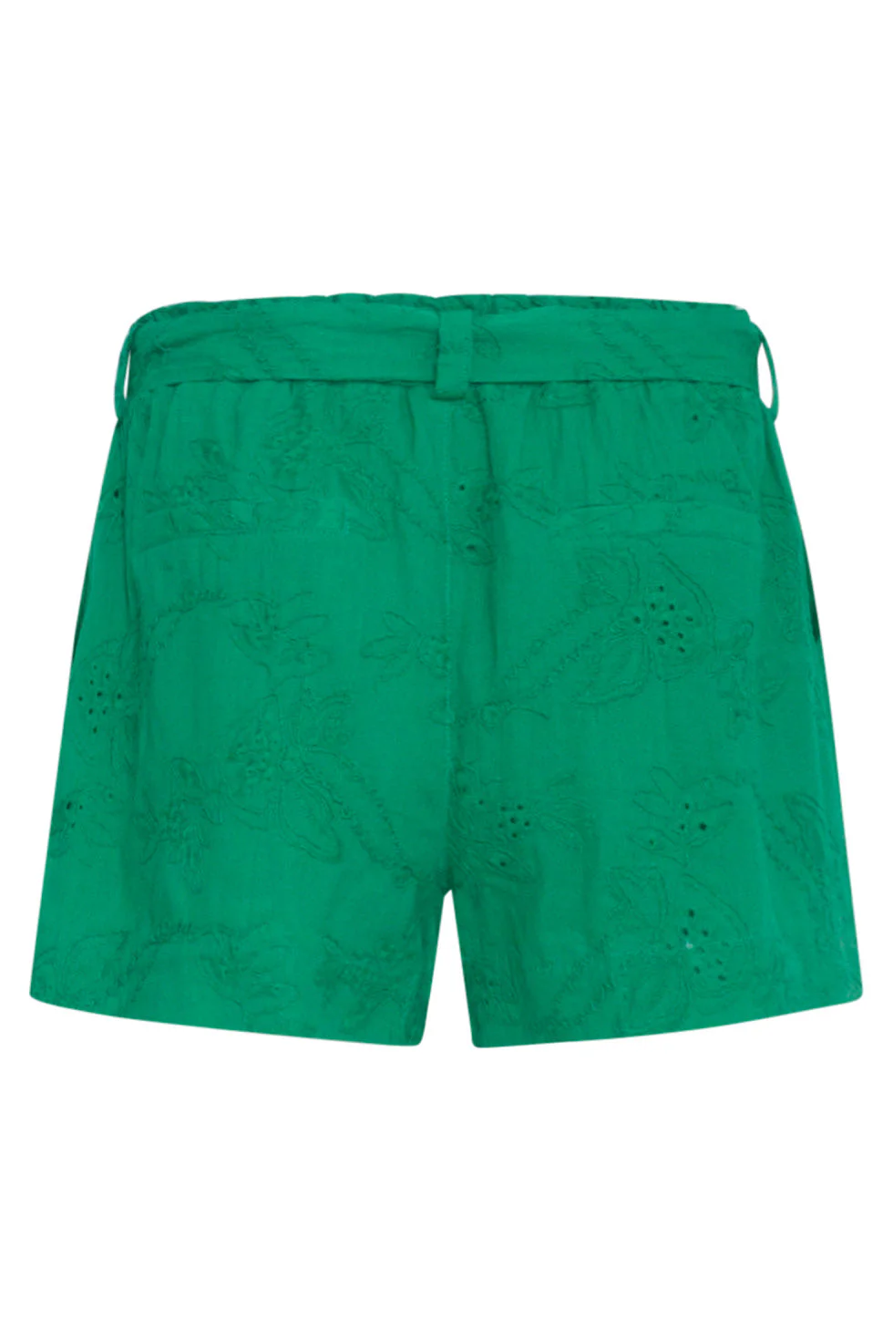 24111 Bloemen Geborduurde Shorts Emerald | Green - Image 7