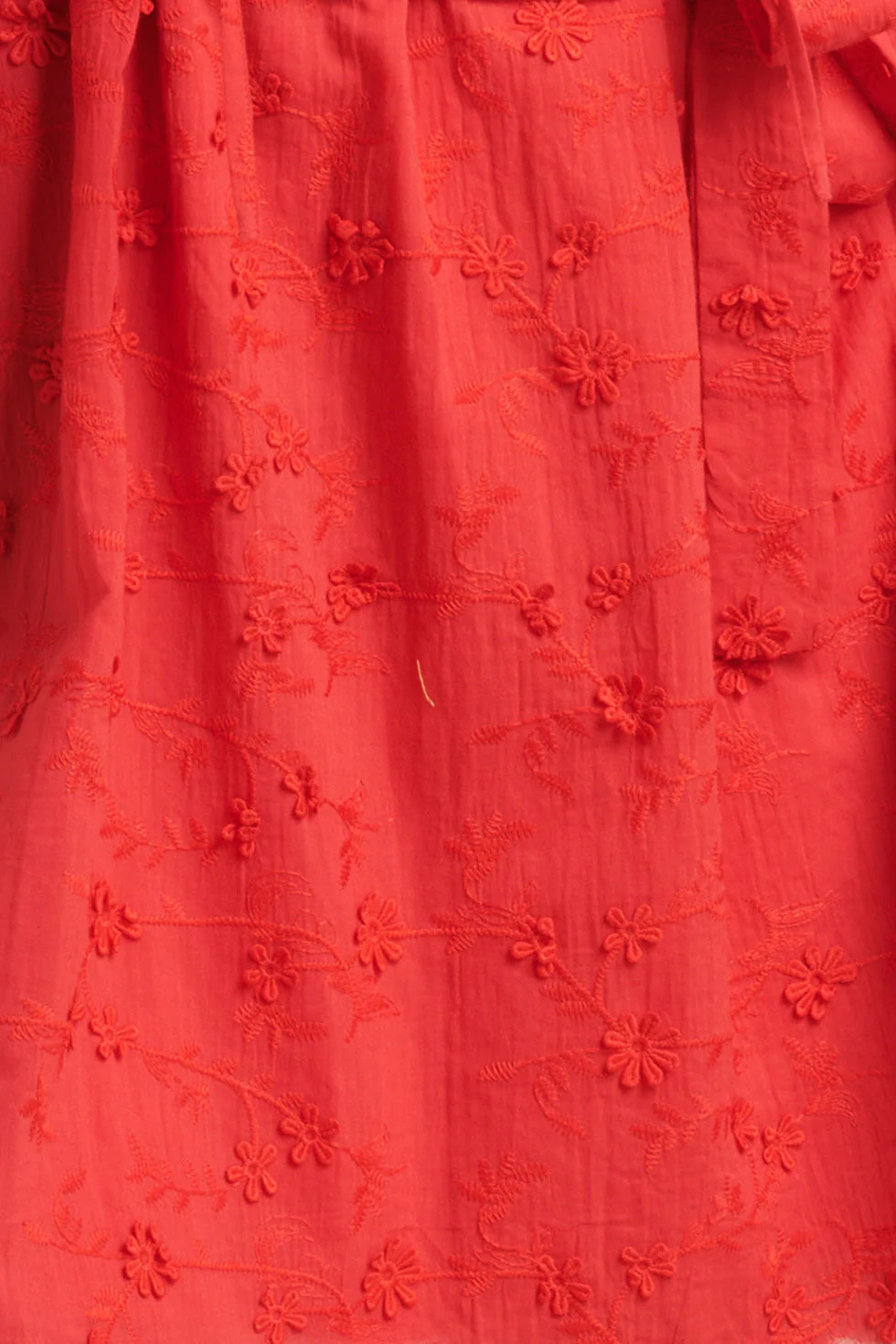 24115 Jurk Met 3d Bloemenpatroon | Red - Image 8