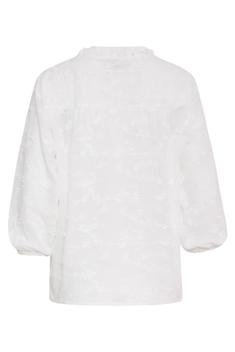 24116 Te Top Met 3d Bloemenpatroon | White - Image 7