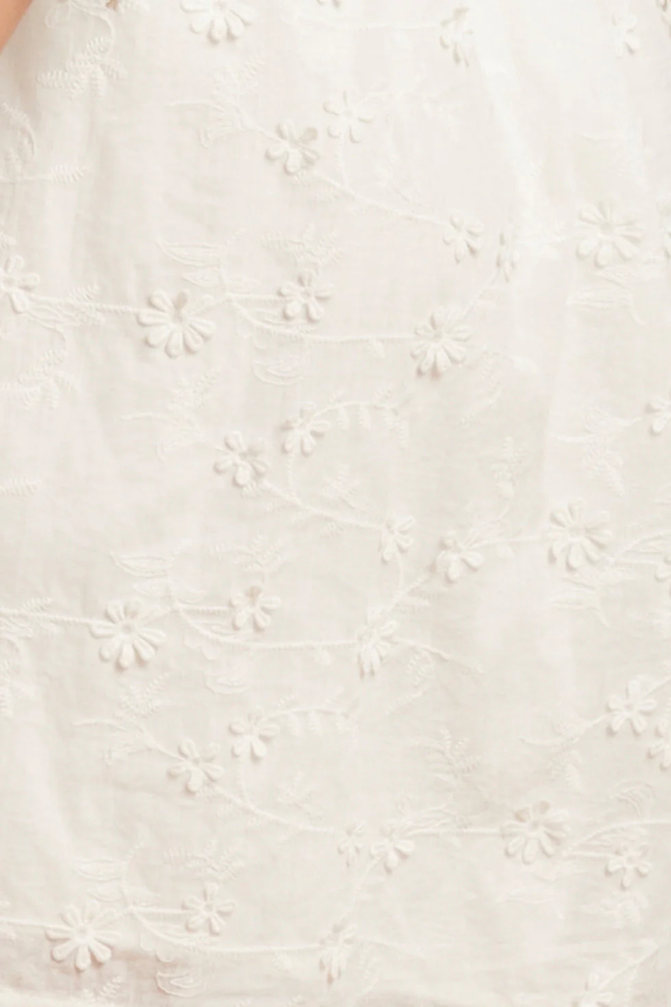 24116 Te Top Met 3d Bloemenpatroon | White - Image 8