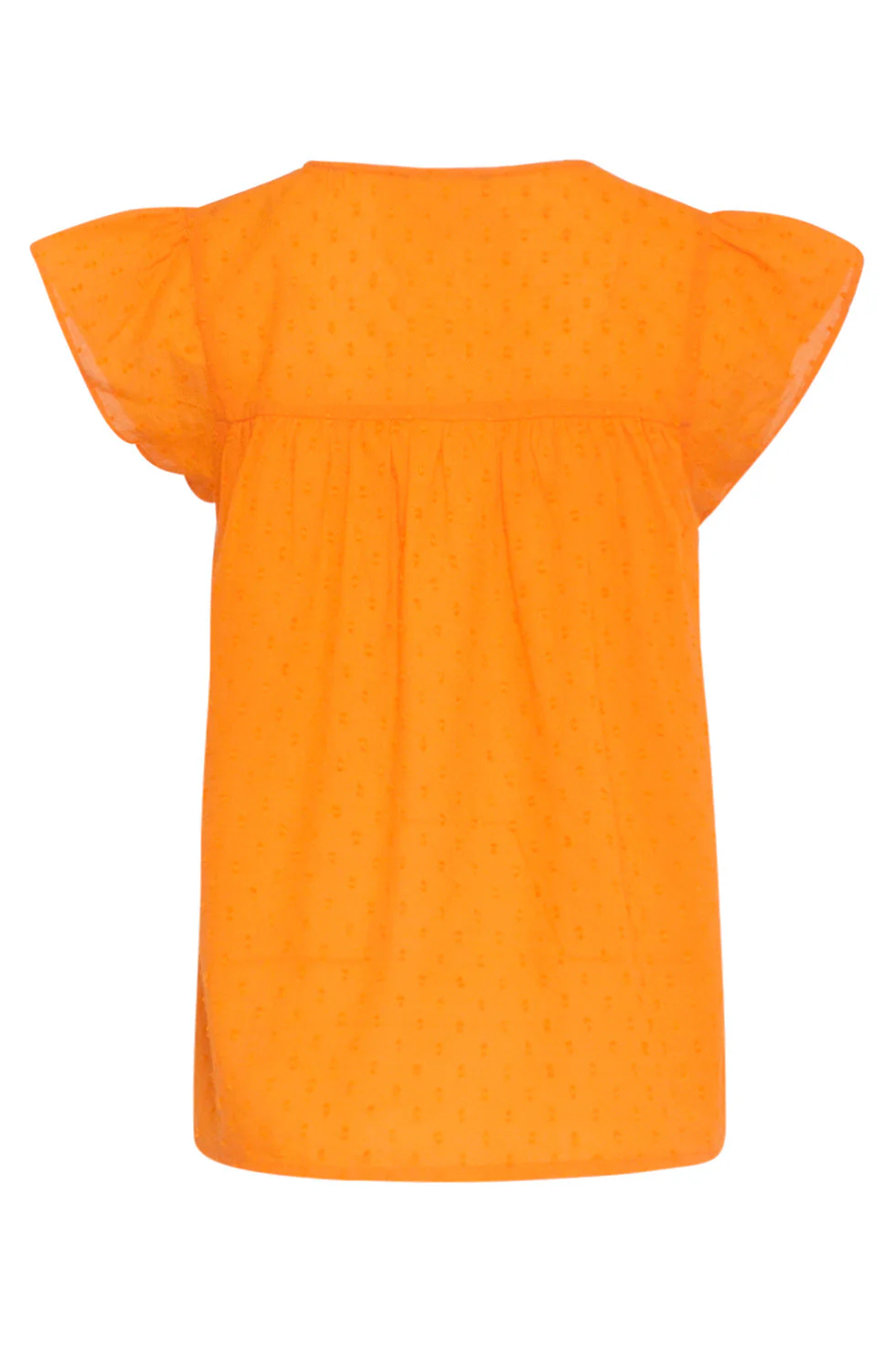 24127 Vrolijke Korte Mouwen Top | Orange - Fuchsia - Image 7