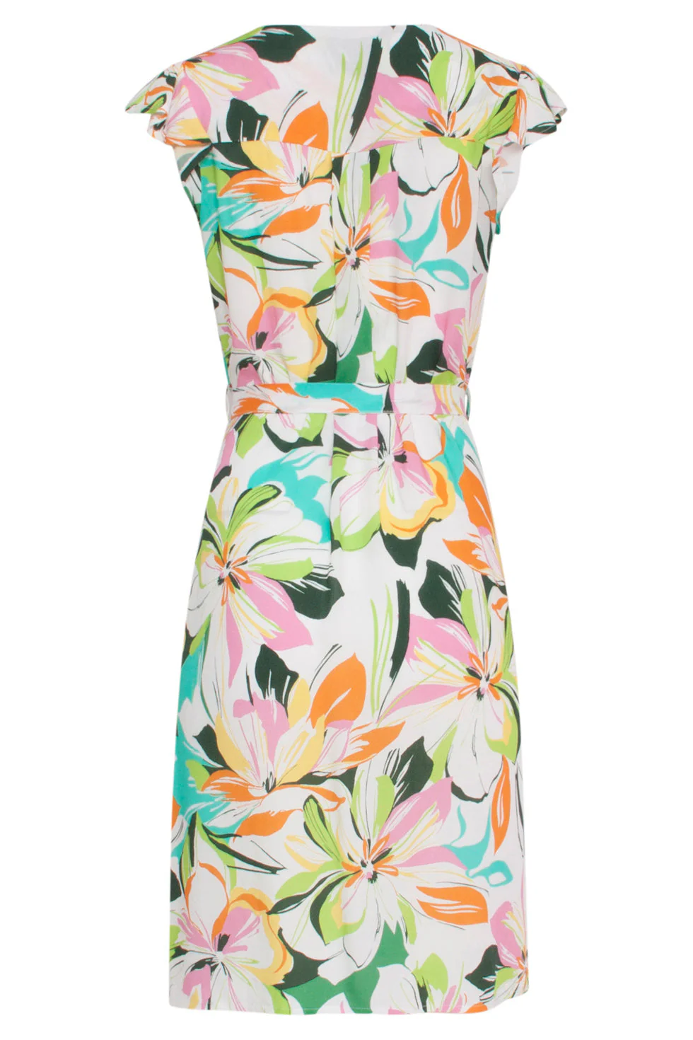 24148 Zomerjurk Met Bloemenprintlevendige En | Off White - Muticolour - Image 7