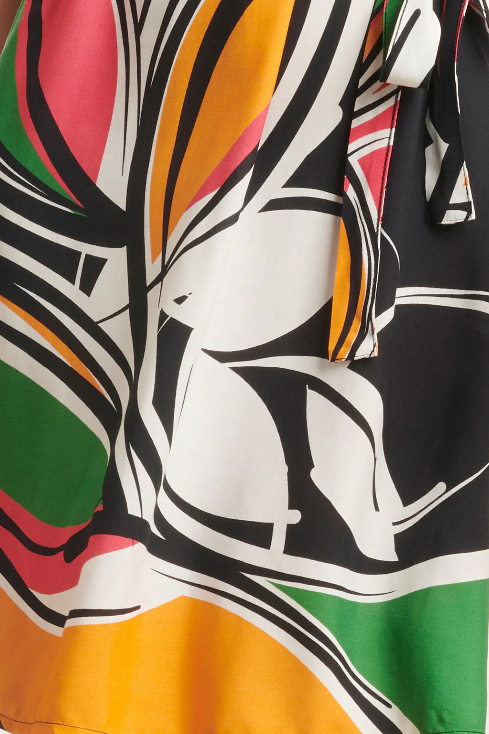 24151 Zomerjurk Met Abstracte Bloemenprint | Black - Muticolour - Image 8