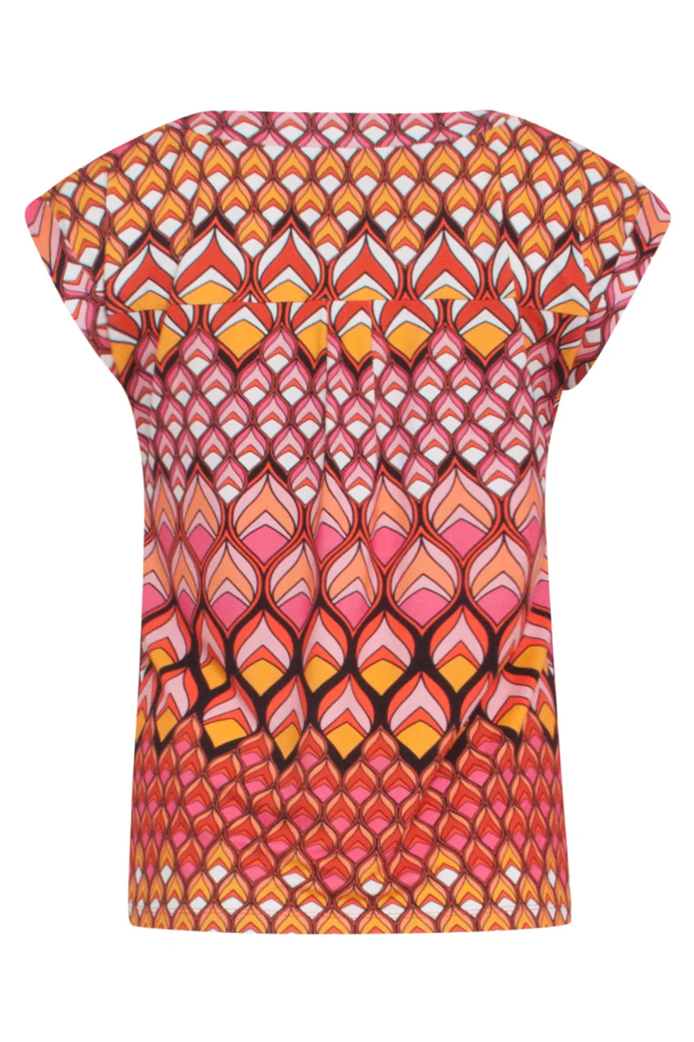 24154 Zomer Top Met Retro Grafische Print | Muticolour - Image 7