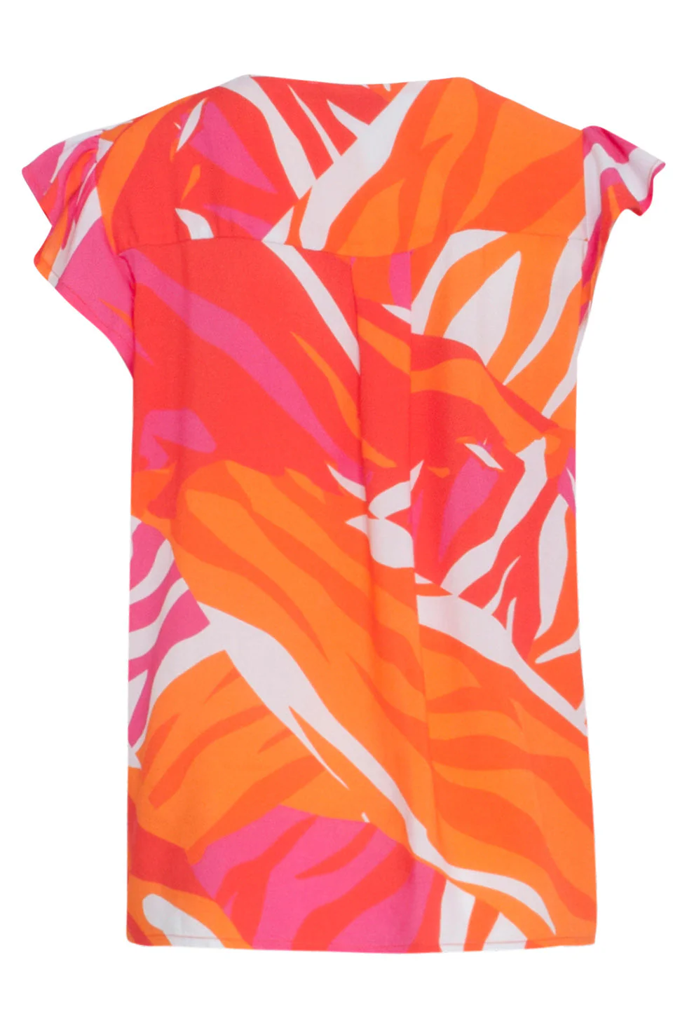 24158 Top Met Frivole Mouwtjesspeelse Wildprint | Muticolour - Image 7