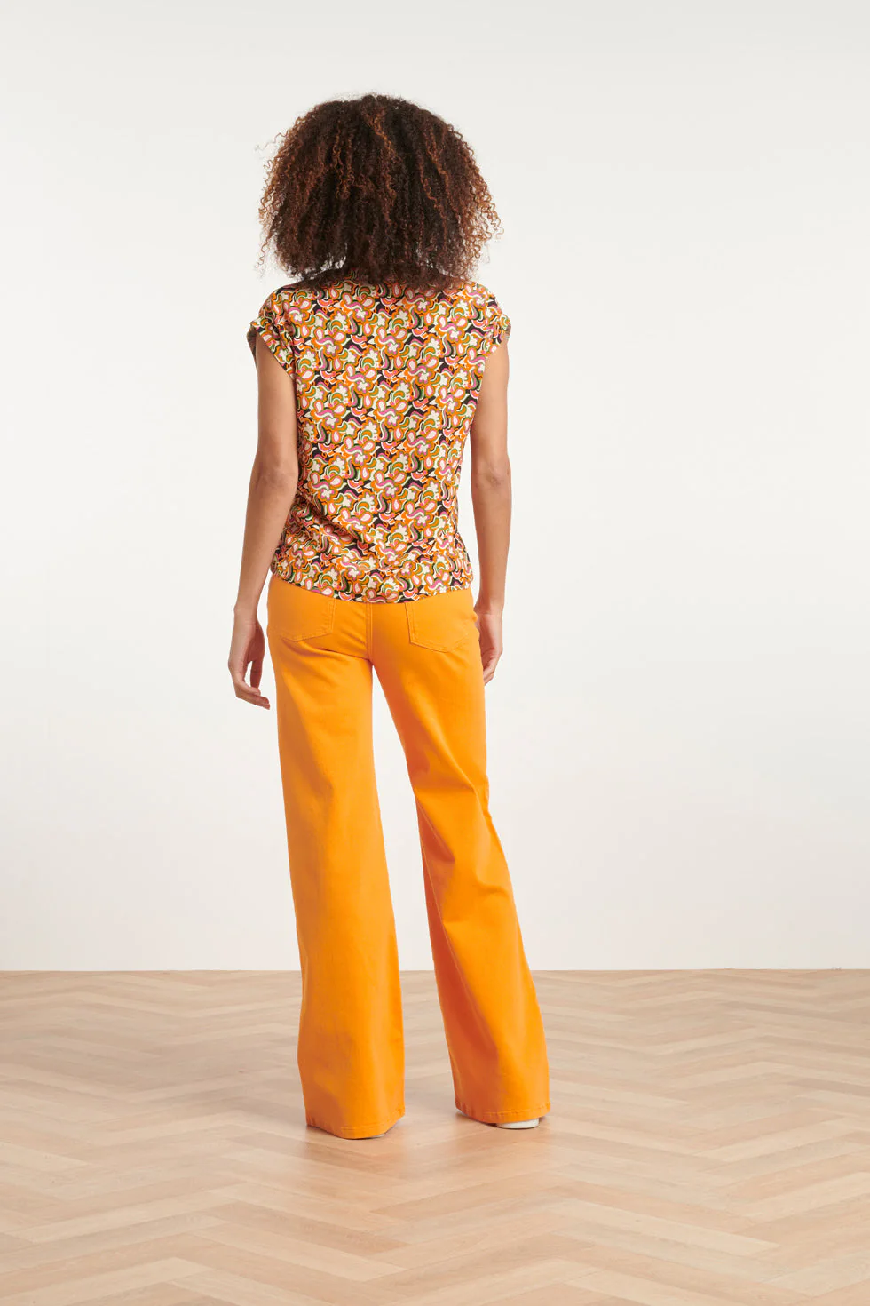 24169  Flared Jeans | Orange - Image 6
