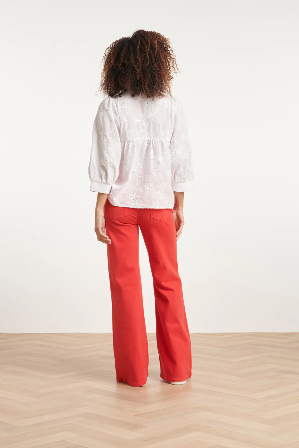 24169  Flared Jeans | Red - Image 6