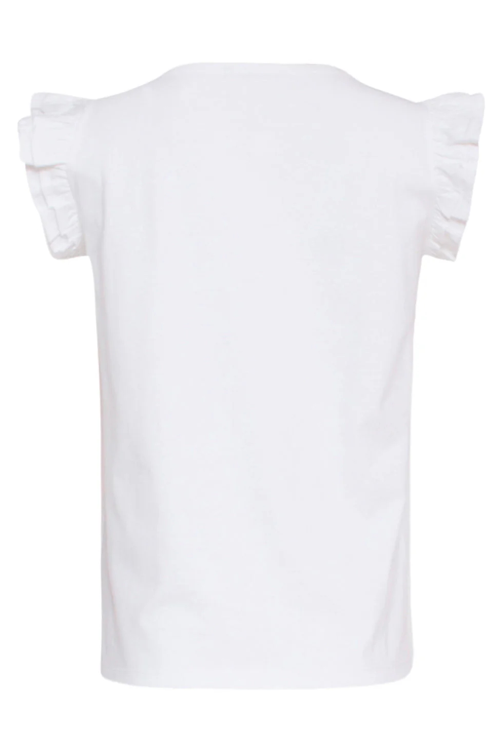 24175 Te Top Met Speelse Ruches Palmboom Borduursel | White - Black - Image 7