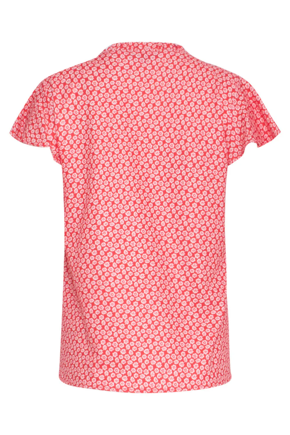 24176  Flowy Top Met Te Bloemenprint | Red - White - Image 7