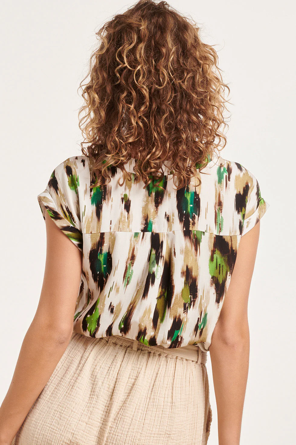 24365 Dames Te Top Met Dieren Print | Off White - Muticolour - Image 6