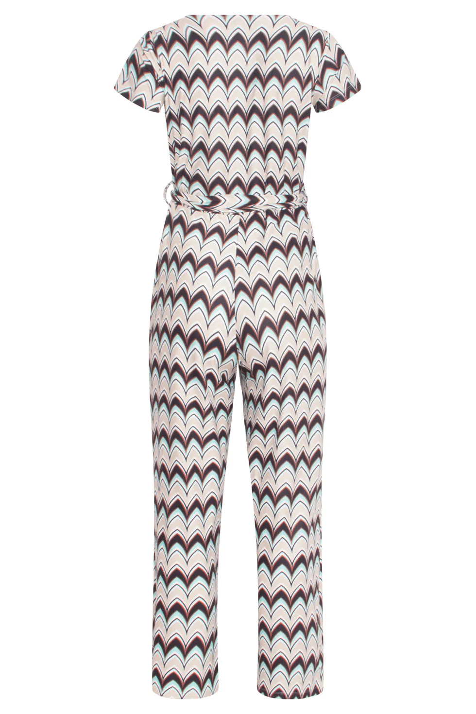 24427 Zachte Stretch Grafische Print Zomer Jumpsuit | Muticolour - Image 7