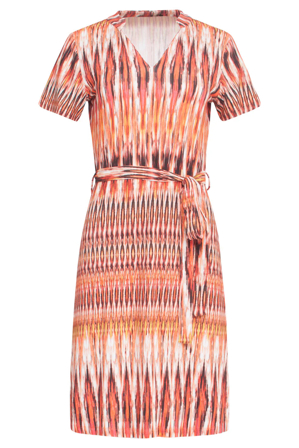 24430 Zomerjurk Met Abstracte Printaardetinten | Muticolour - Image 2