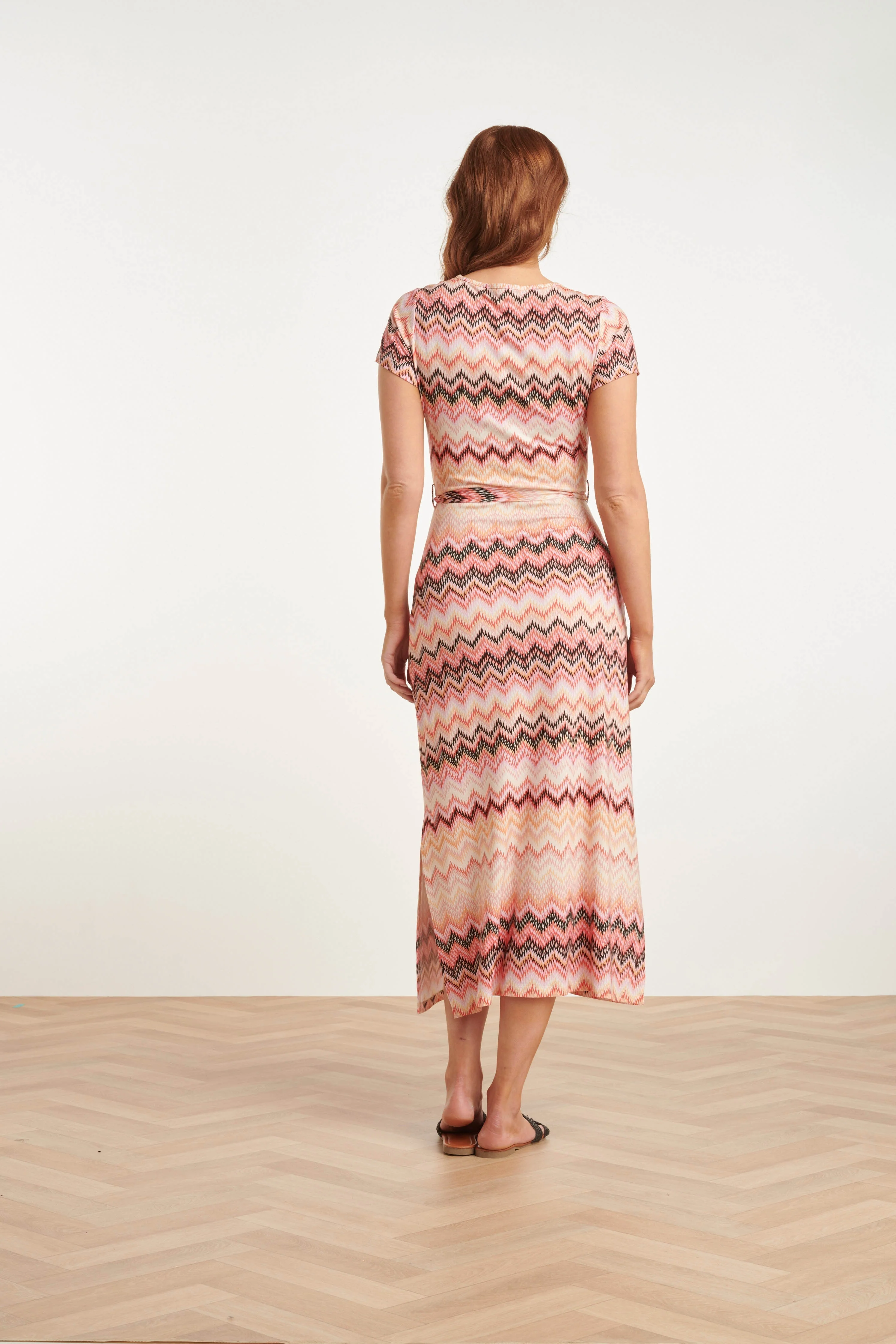 24458 Zigzag Zomerjurk Met Vrolijke En | Muticolour - Image 6
