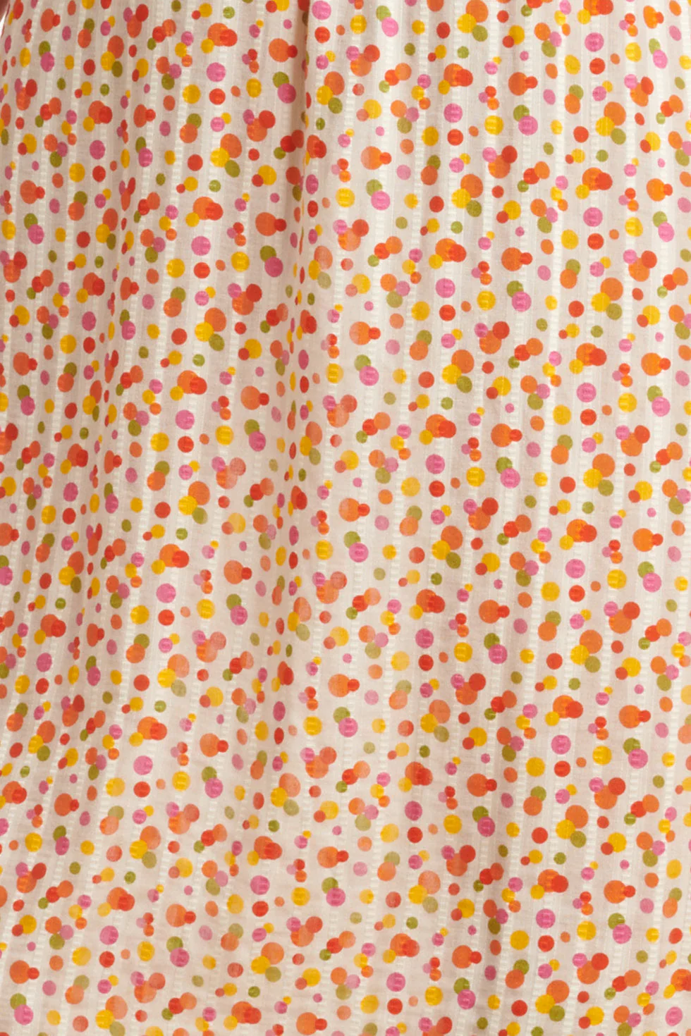 25010 V-Hals Top Met  Polka Dot Print | White - Muticolour - Image 8