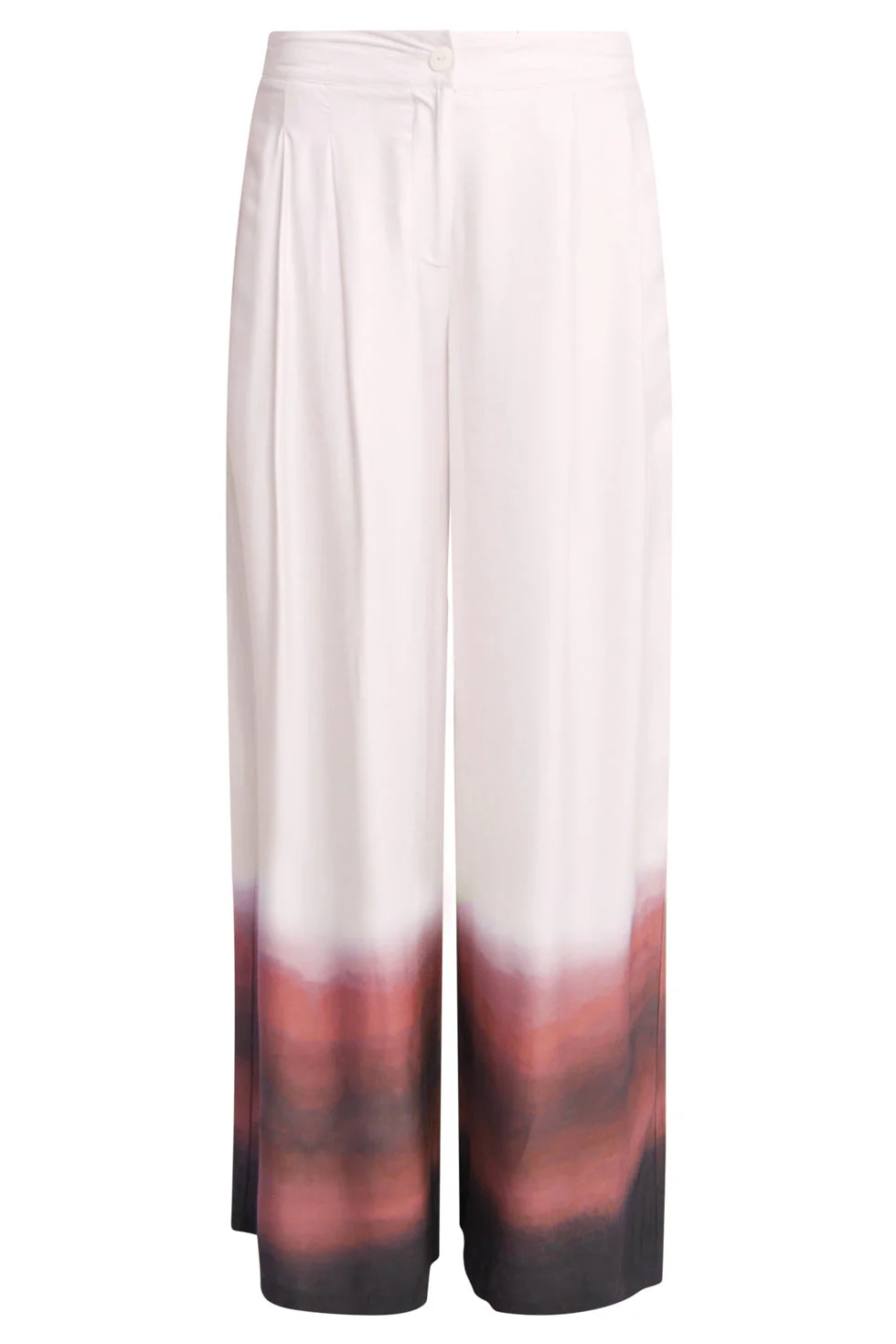 25018 Wide Leg Broekvintage Mauve Ombre | Off White - Old Pink - Image 2