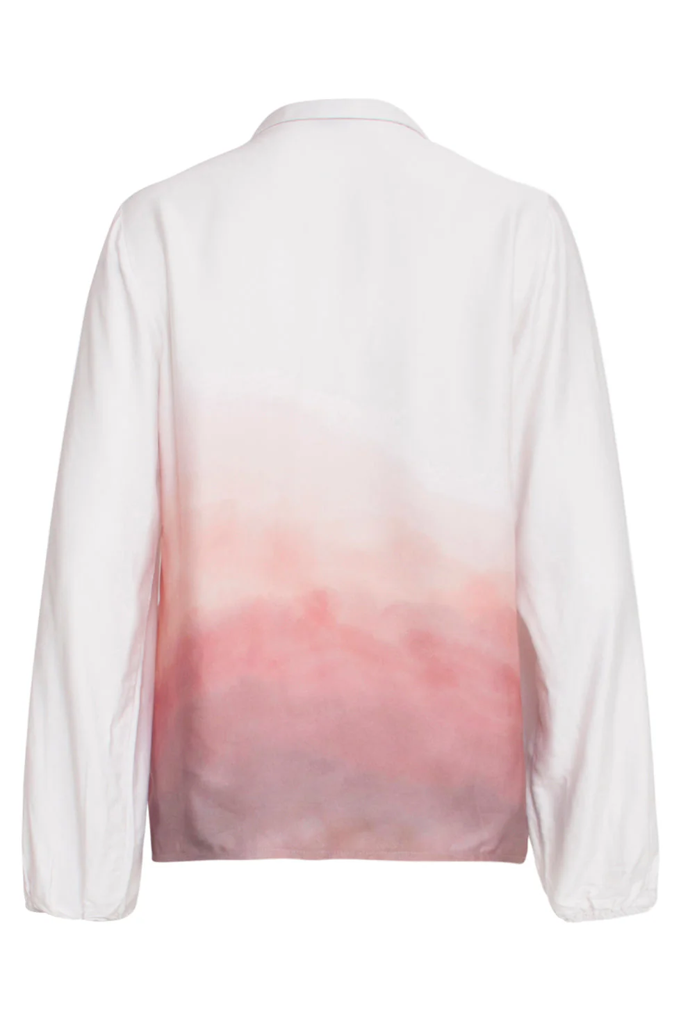 25020 Top Met Kraagvintage Mauve Ombre Print | Off White - Old Pink - Image 7