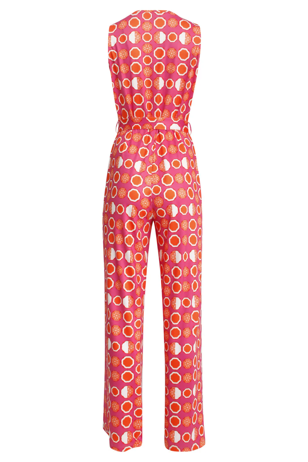 25025 V-Hals Jumpsuit Met Grafische  Fruitprint | Pink - Muticolour - Image 7