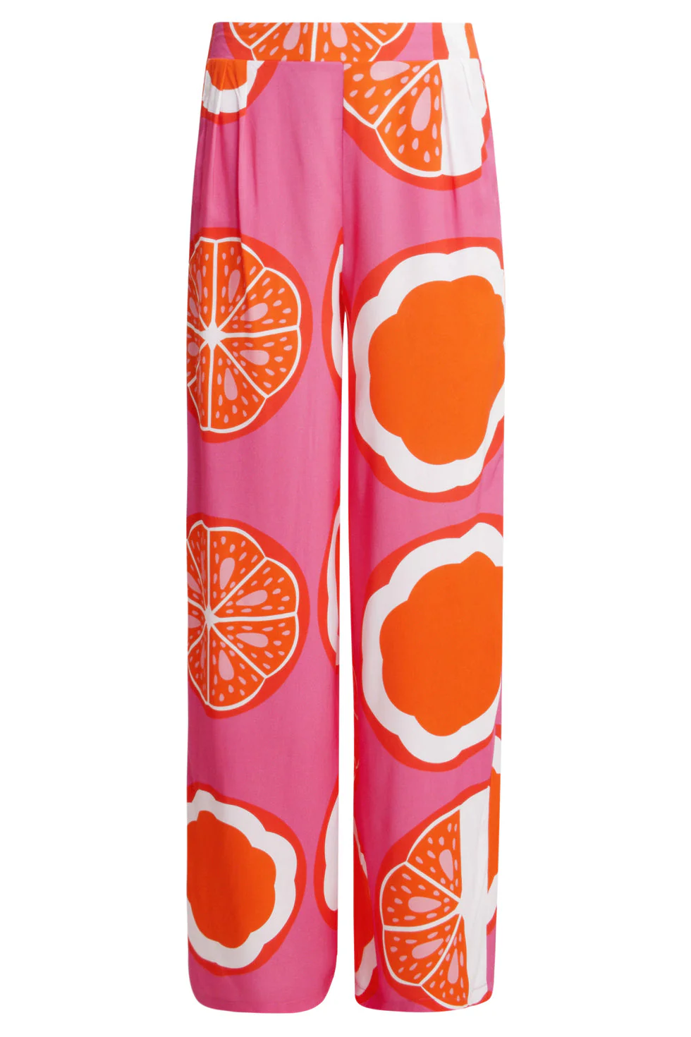 25027 Wide-Leg Broek Met Fruitprint | Pink - Muticolour - Image 2