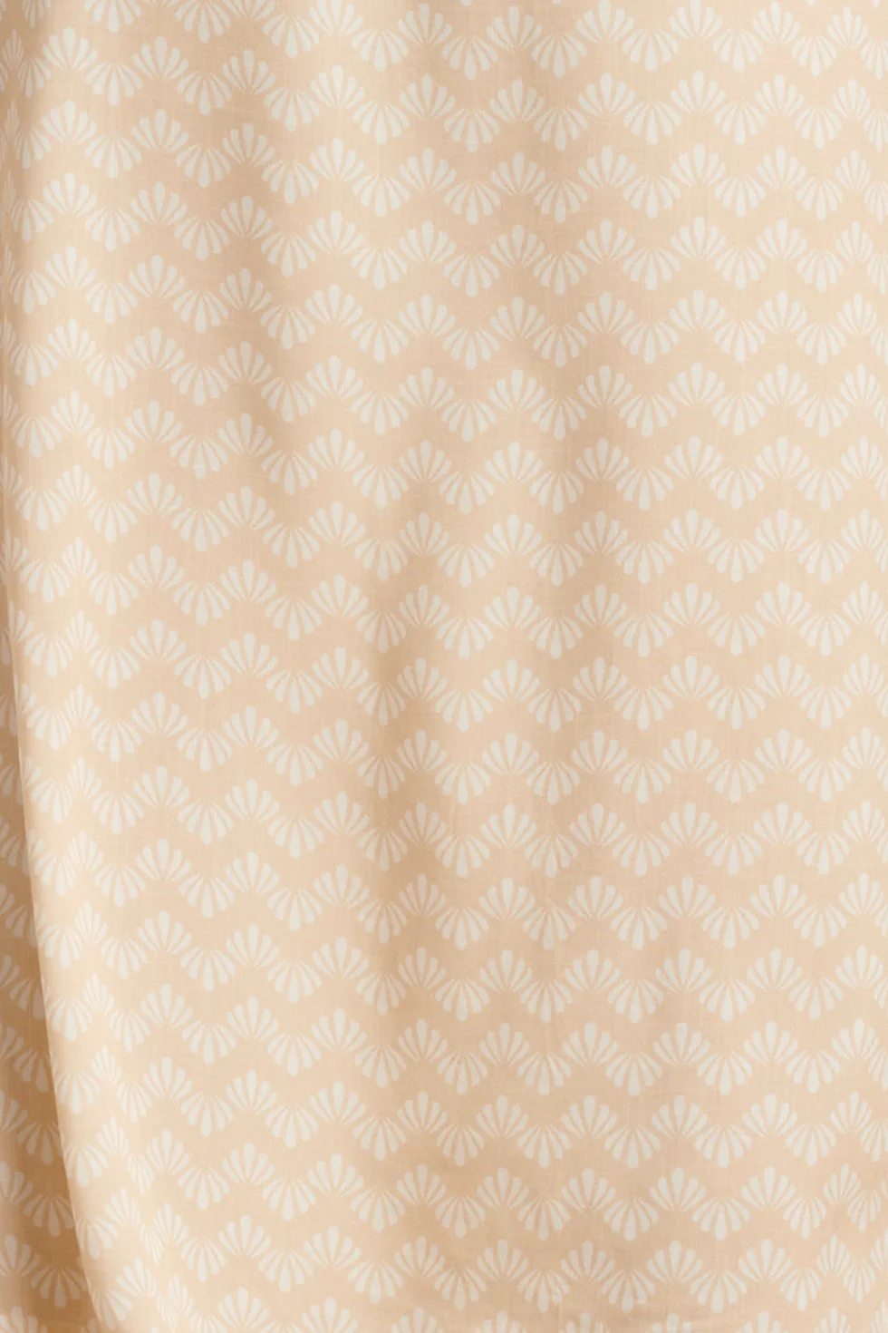 25064 Wijde Broek Met Schelp Zigzagprint | Sand - White - Image 8