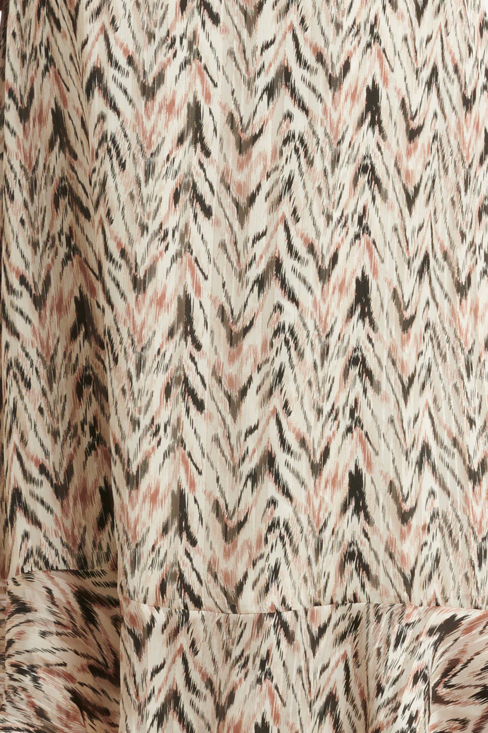 25079 Chiffon Top Met Grafisch Zigzag Print, | Off White - Muticolour - Image 8