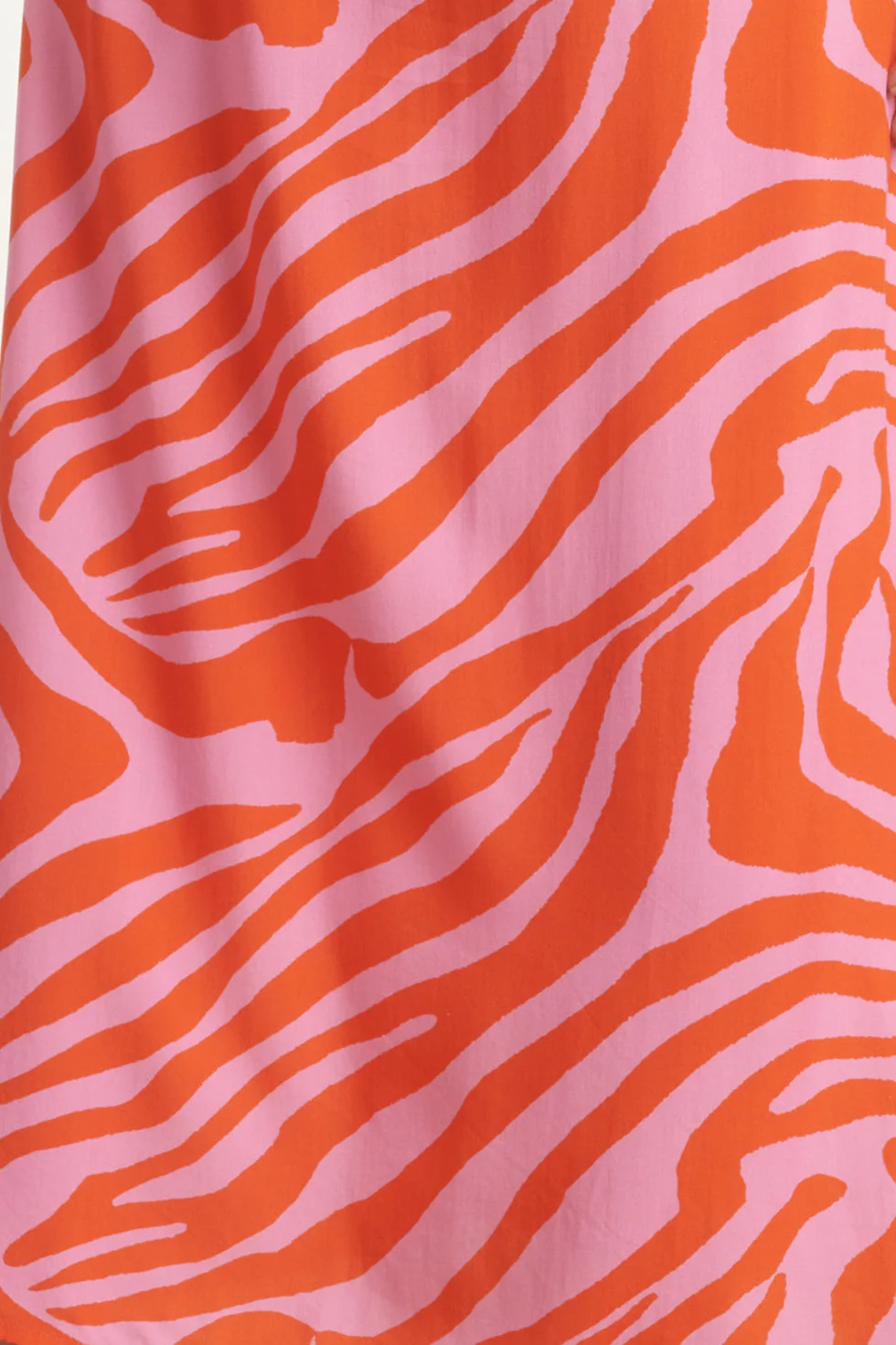 25086 Summer Maxi Shirt Jurk Met Dierenprint | Pink - Orange - Image 8