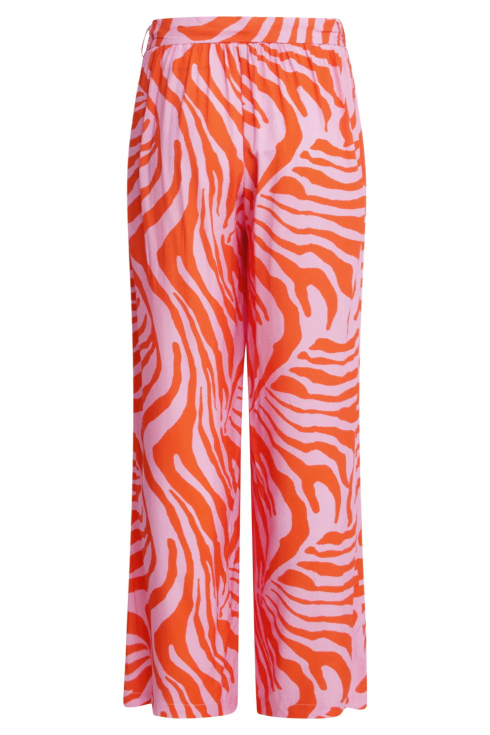 25087 Wide Pants Met Dierenprint | Pink - Orange - Image 7