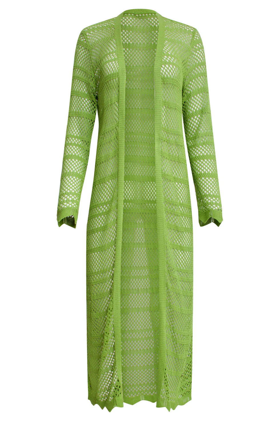 25094 Licht  Maxi Cardigan | Light Green - Image 2