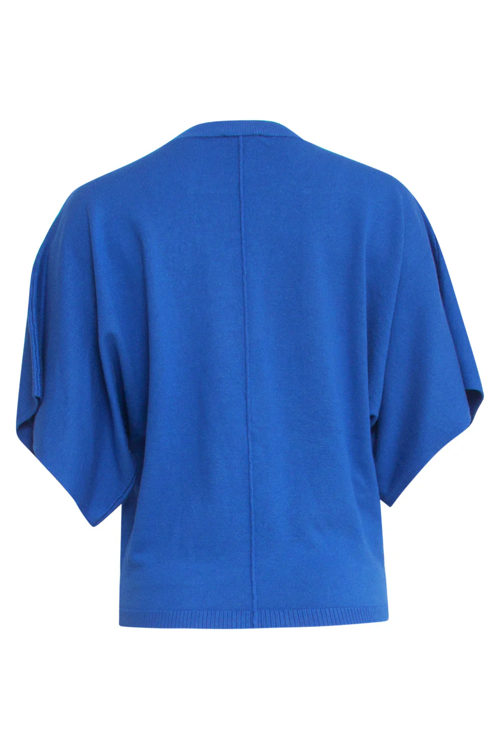 25103 Cobalt  Losse Gebreide Top Met 3/4 Kimono Mouwen | Cobalt - Image 7