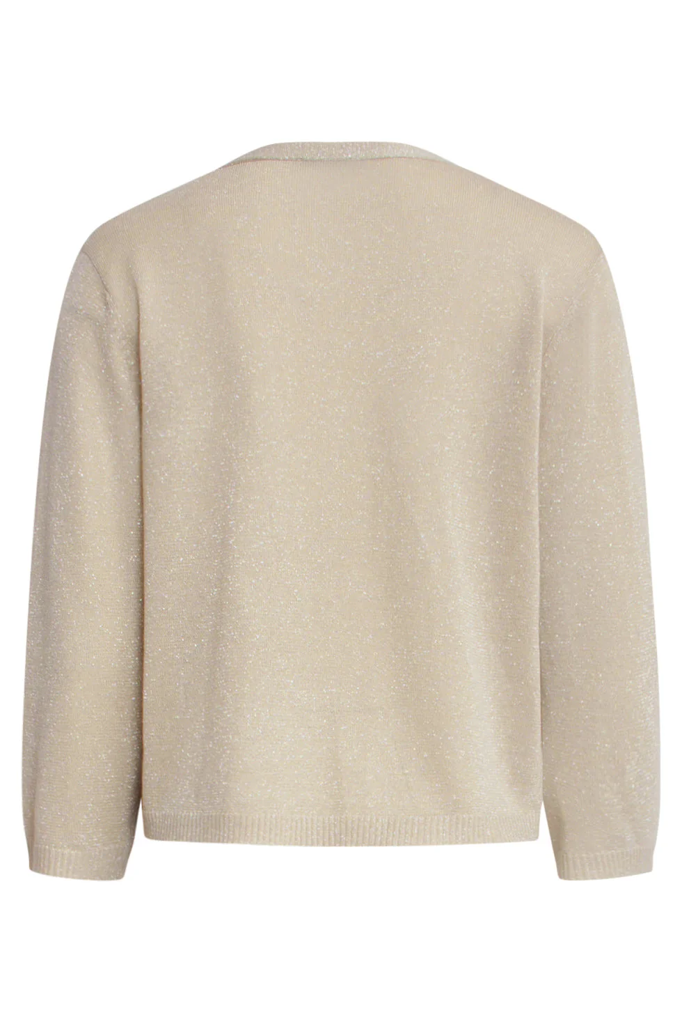 25105 E Lurex Gebreide Bolero | Sand - Image 7