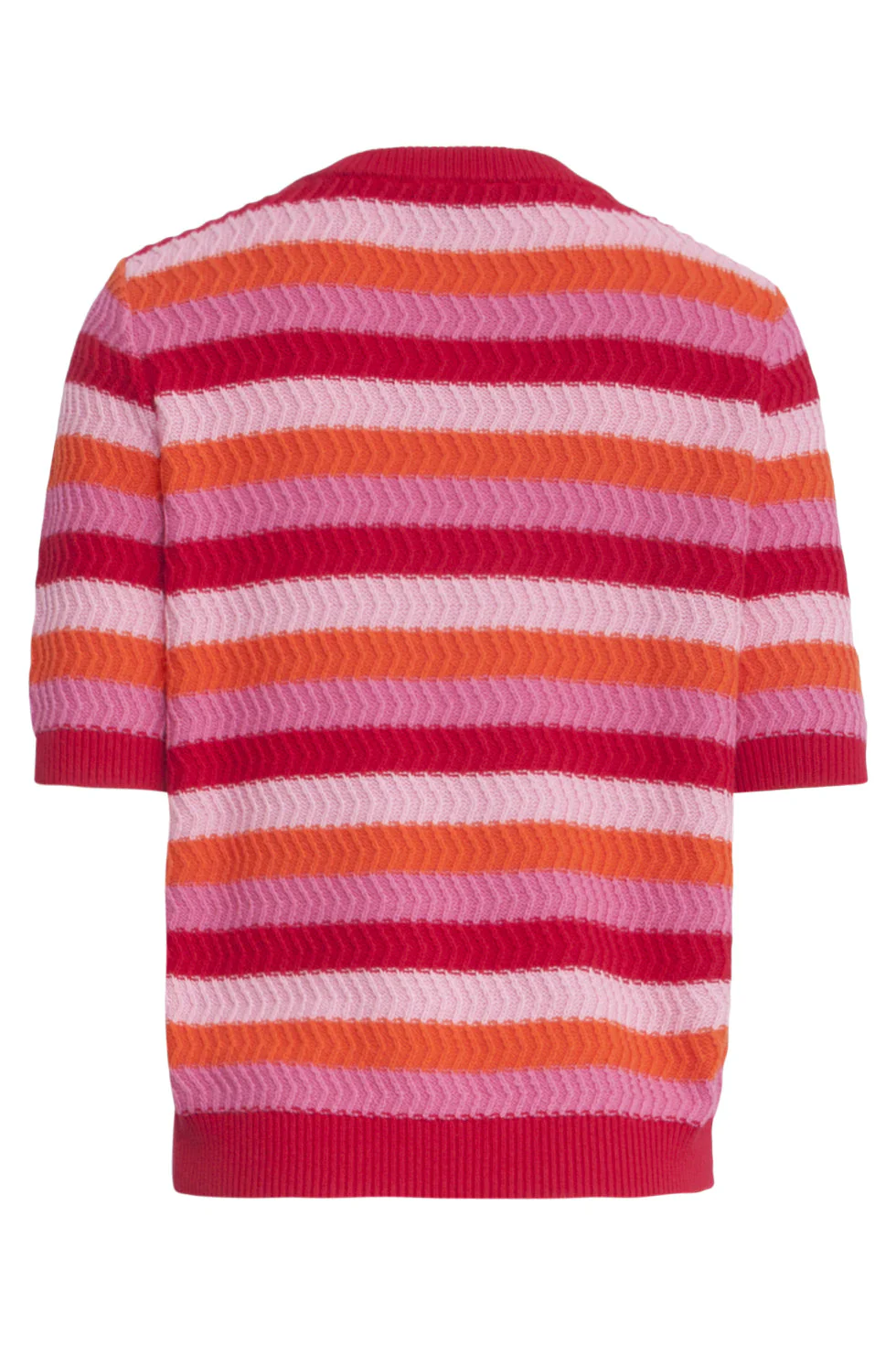 25110 Gebreide Trui Met ,  Tinten, Colourblock | Red - Muticolour - Image 7