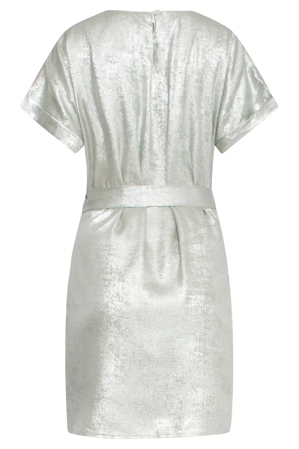 25111 Licht Metallic Zomerjurk | Soft Green - Image 7