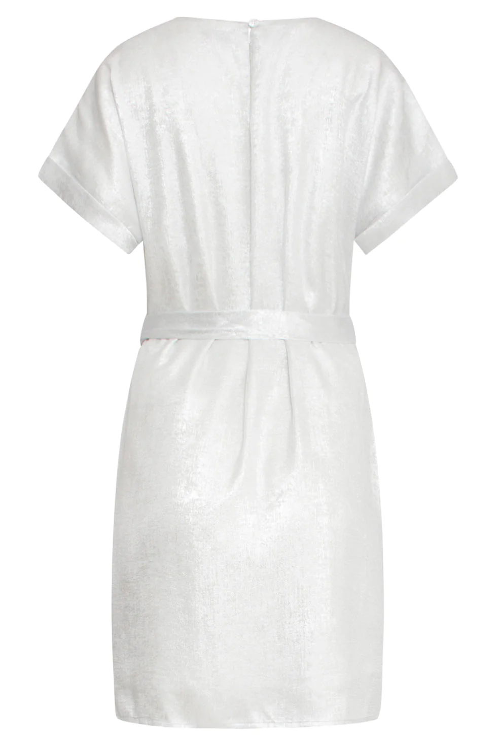 25111 Metallic Zomerjurk | Silver - Image 7