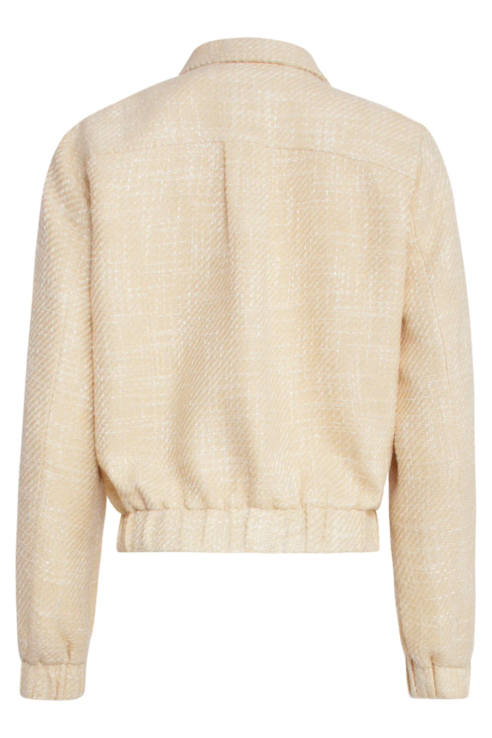 25113 Zomerse Tweed Jas | Sand - Image 7
