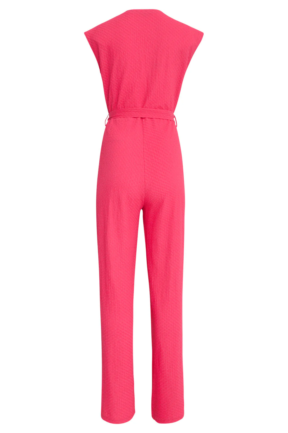 25116 Stretchy Crinkle Jumpsuit | Pink - Image 6