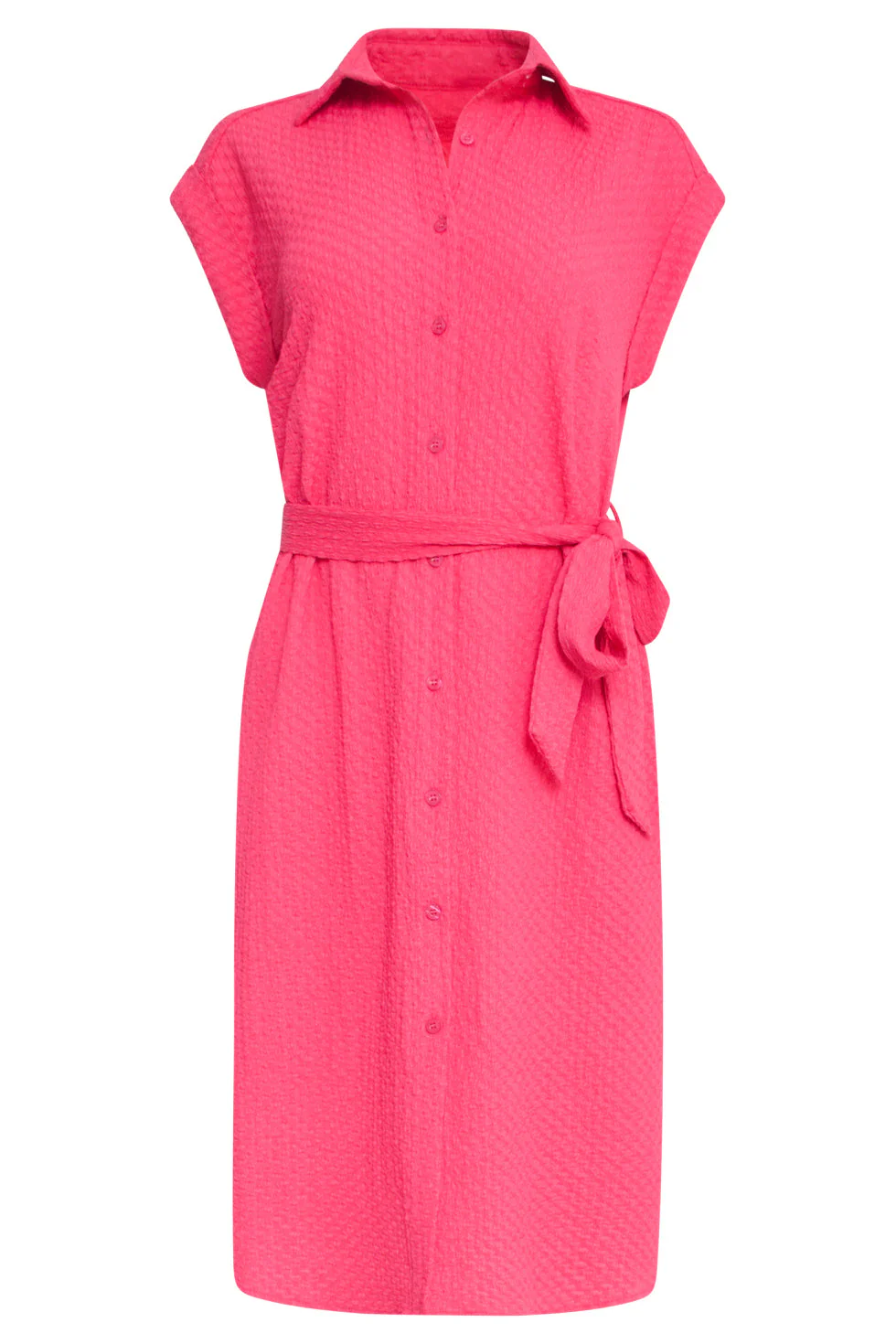 25118 Crinkle Shirtjurk | Pink - Image 2