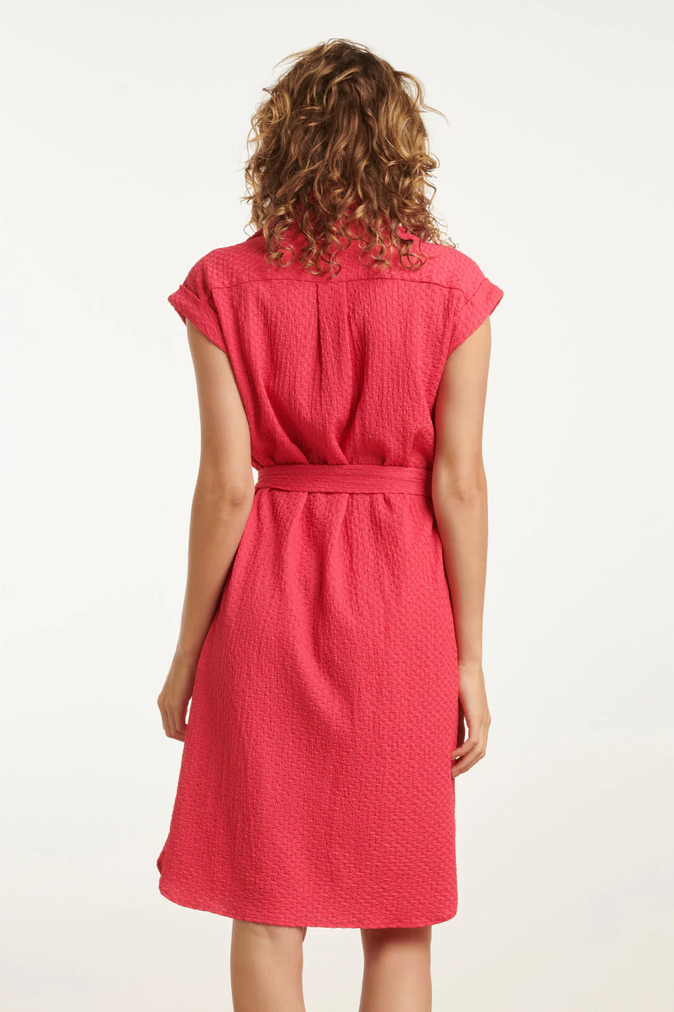 25118 Crinkle Shirtjurk | Pink - Image 6