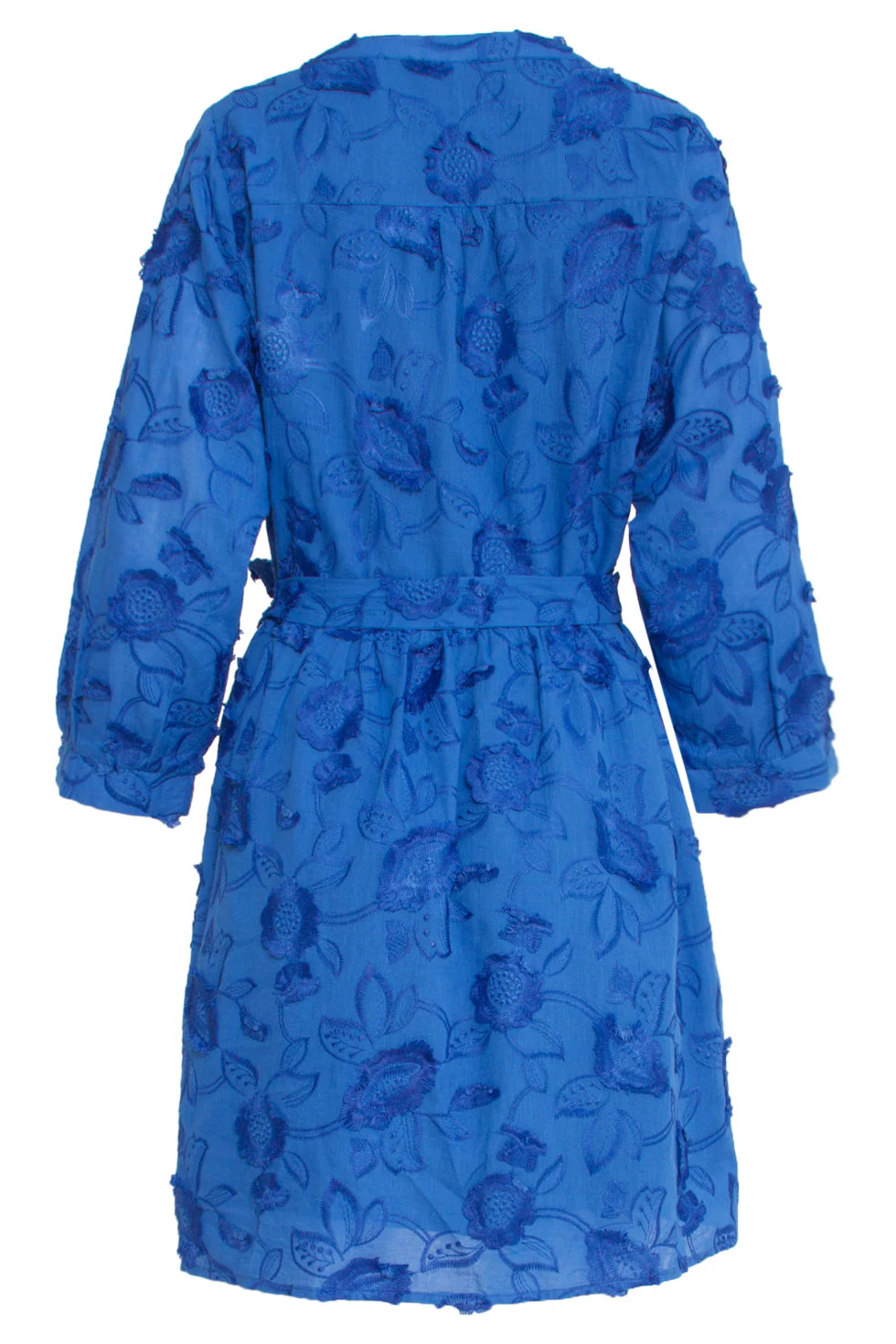 25137 Cobalt  3d Bloemen Jurk | Cobalt - Image 7