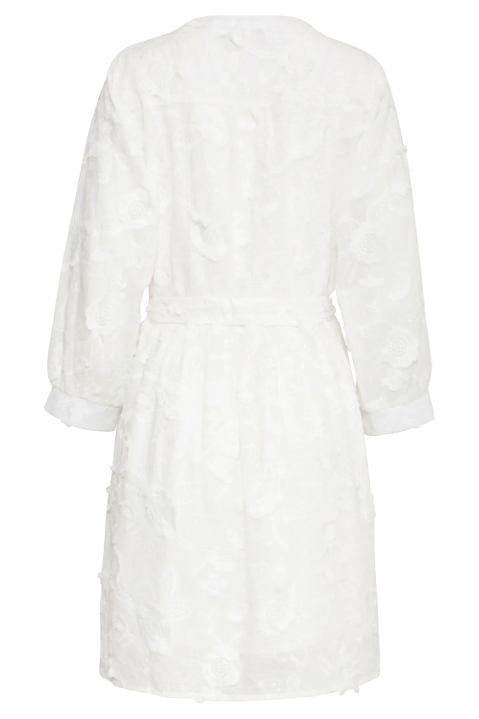 25137 Te 3d Bloemenjurk | White - Image 7