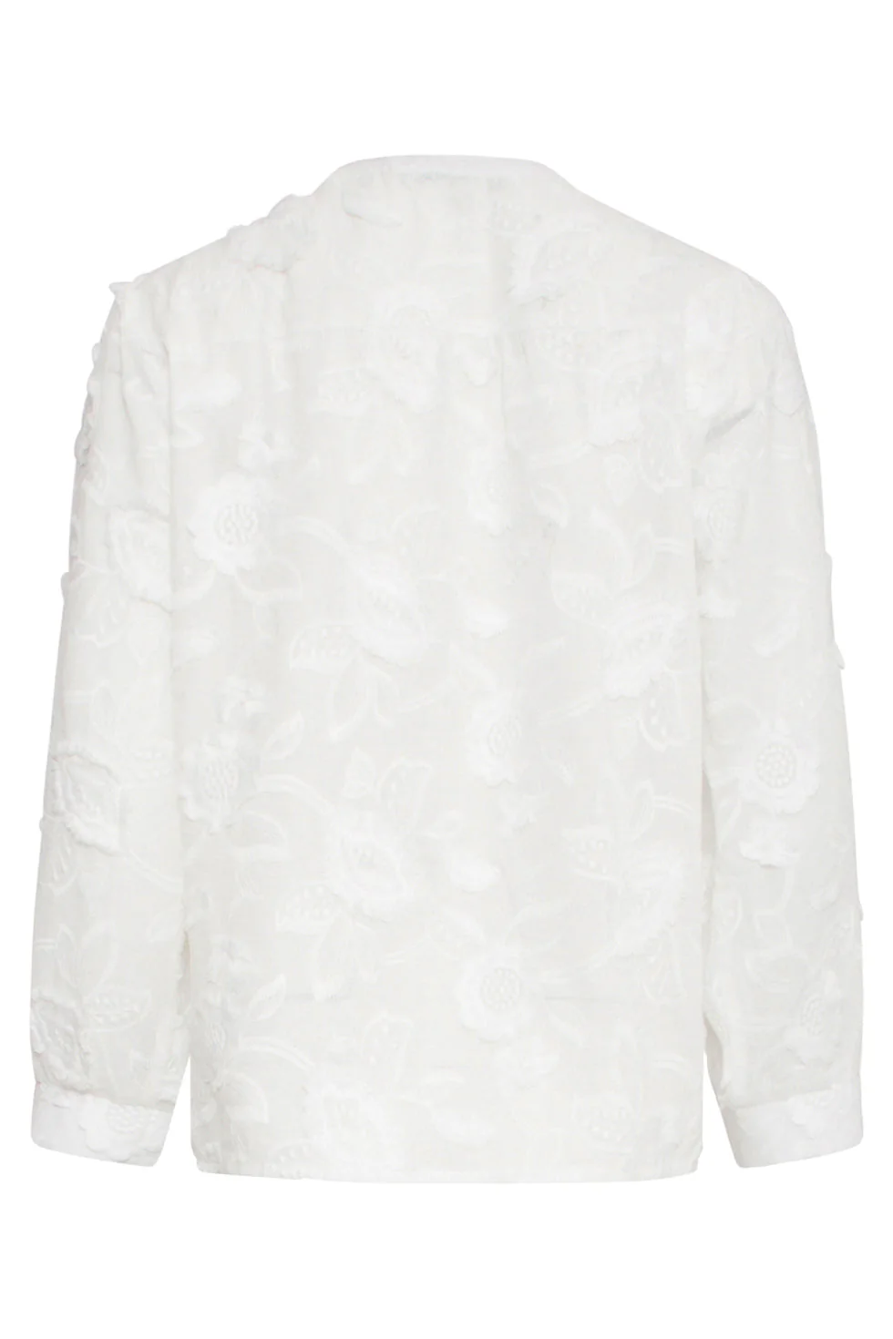 25138 Te 3d Bloemenblouse | White - Image 7